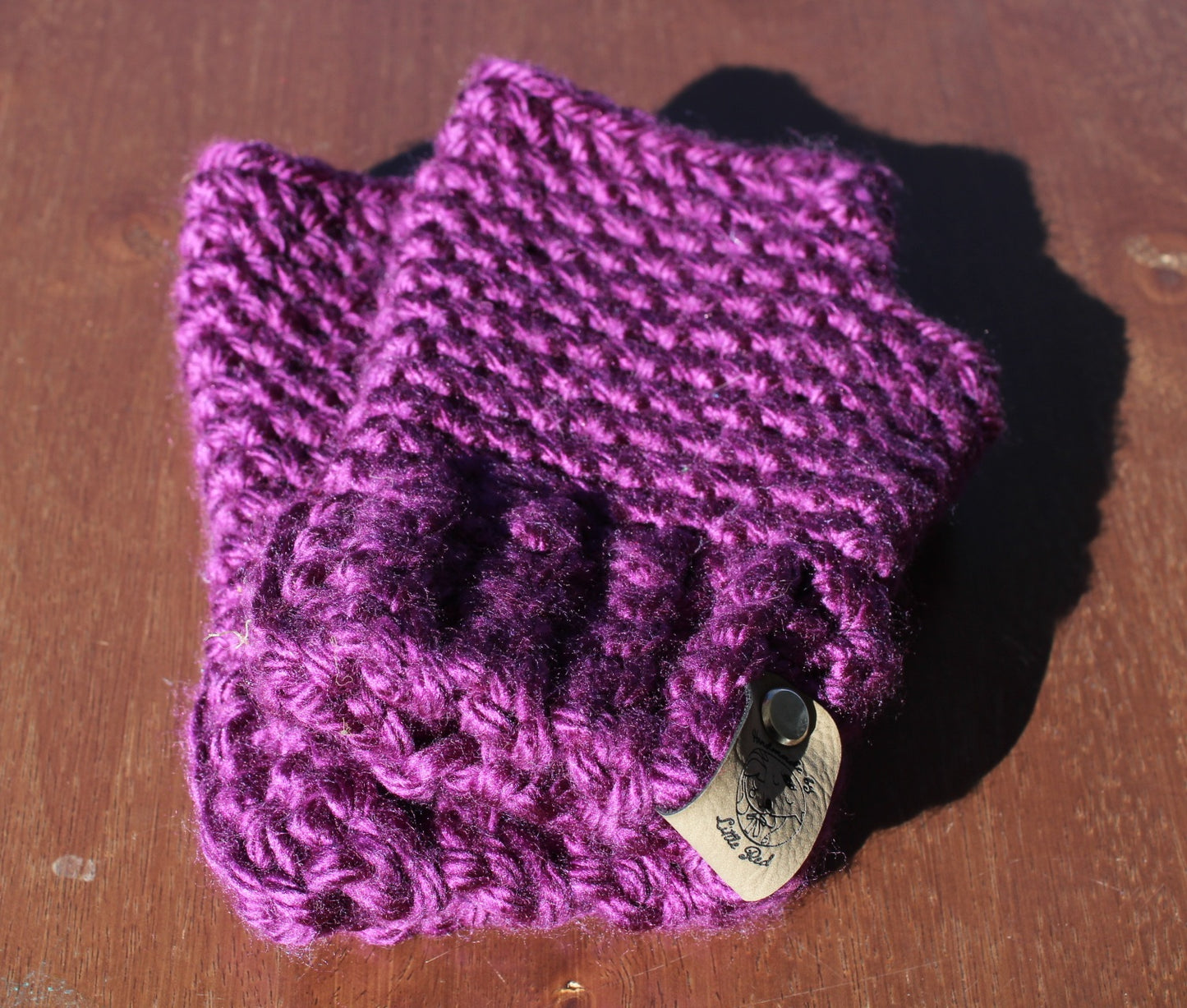 Fingerless Gloves Plum