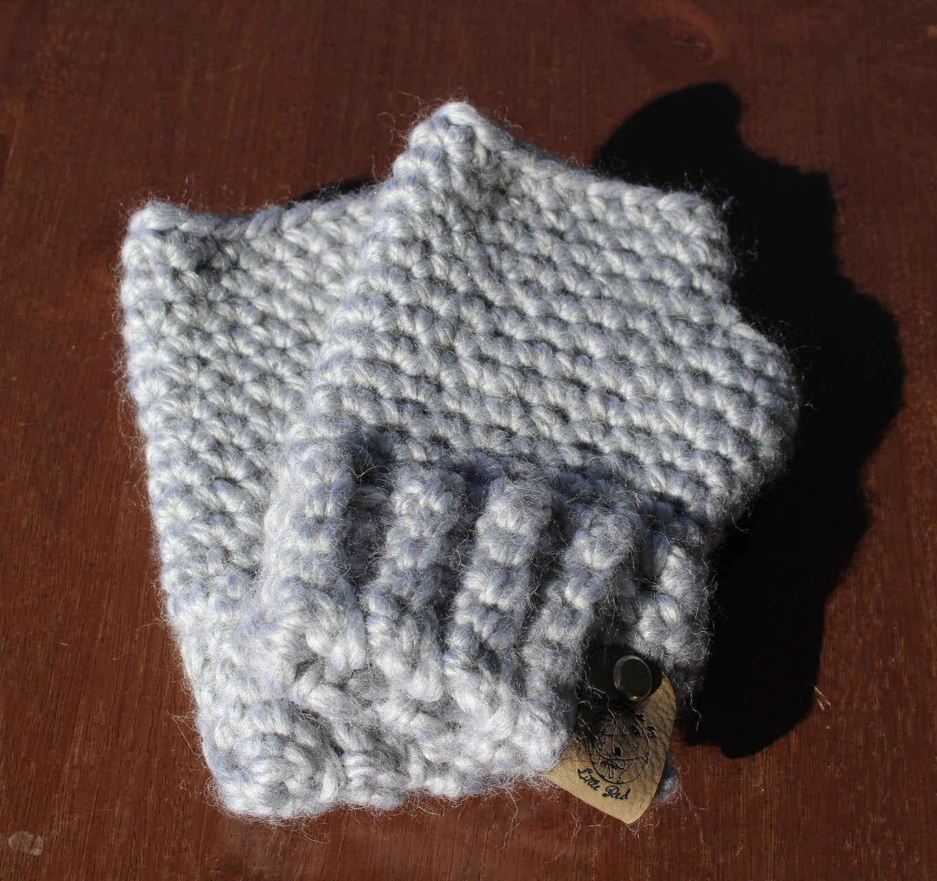 Fingerless Gloves Gray